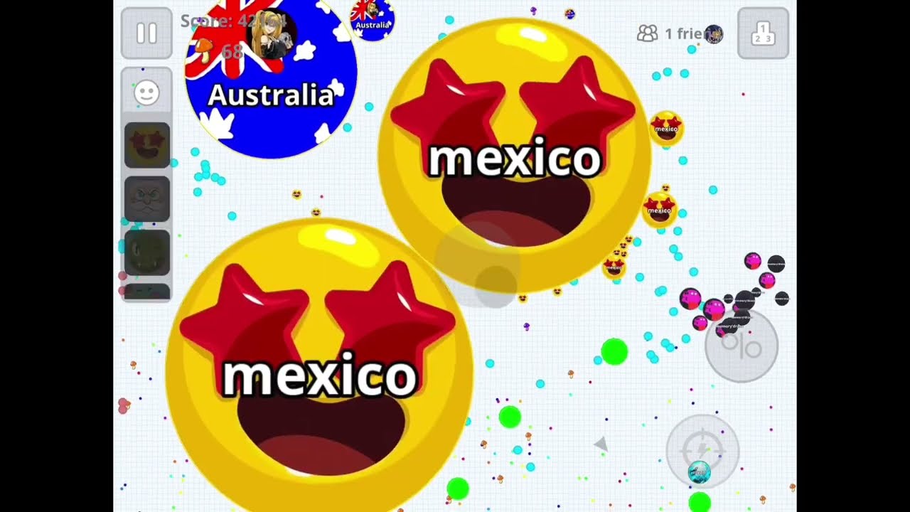 AGAR.IO MOBILE REVERSE CANNON DUO TAKEOVER