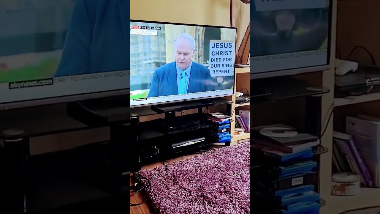 Sky News. Live TV interrupted by Christian  message. #eastermessage  #easterbunny