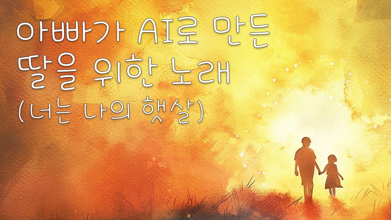 아빠가 AI로 만든딸을 위한 노래 (너는 나의 햇살)