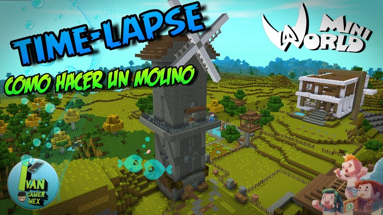 Timelapse Mini World Block Art ( como hacer un molino ) 2021