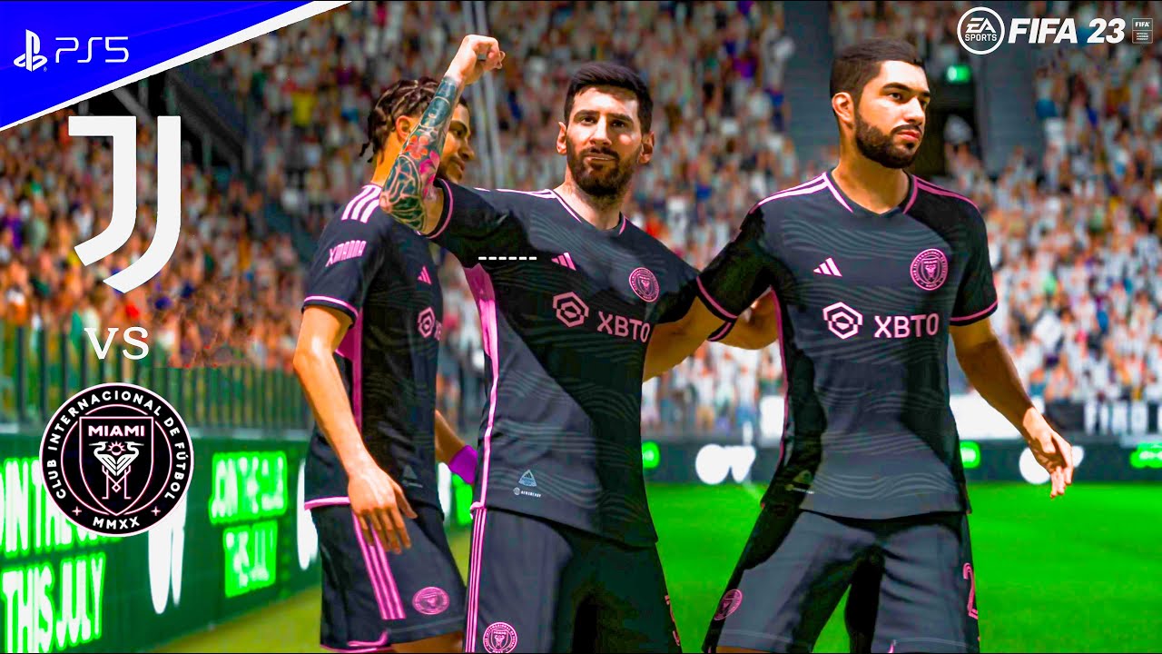 Messi at Inter Miami | Juventus vs Inter Miami | FIFA 23 | PS5 [4K60]