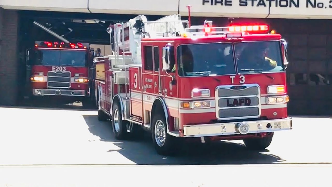 LAFD Battalion 2, Light Force 3 & Rescue 3 Responding