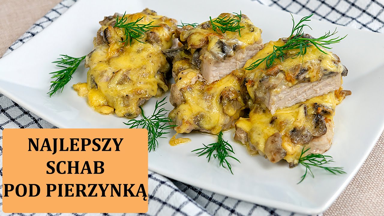 Schab pod pierzynką z pieczarek i sera - najlepszy jaki jadłam