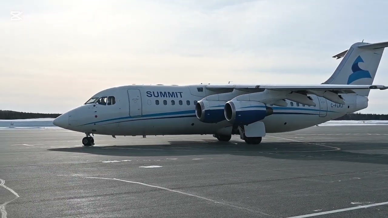 BAe Avro RJ85 Startup and Takeoff