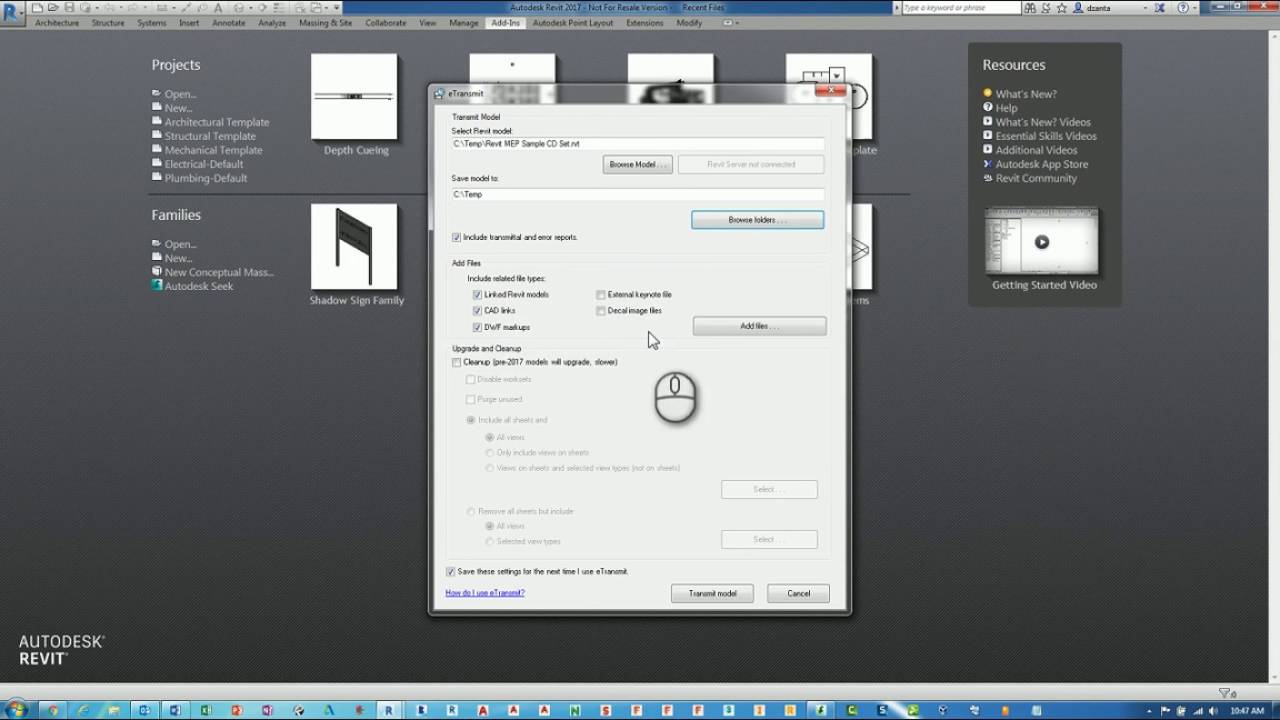 Revit ETransmit - A How To Guide