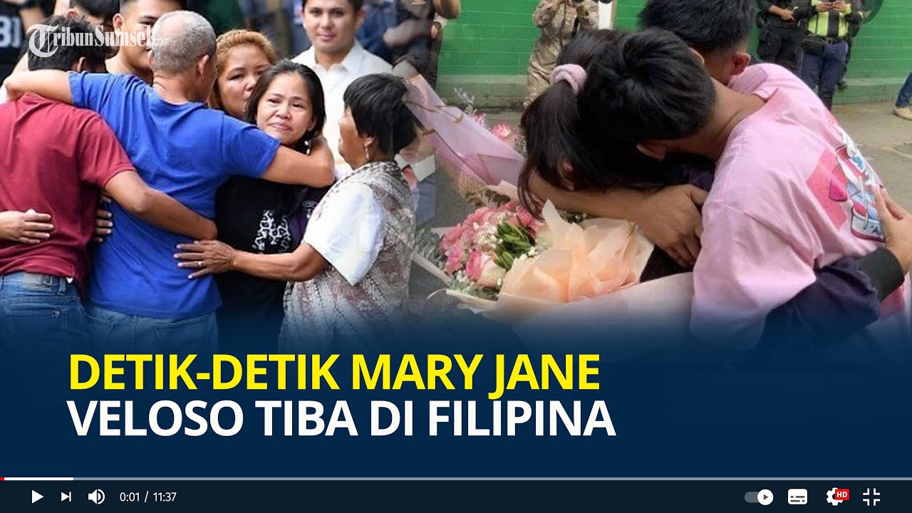 Penuh Haru, Detik-detik Mary Jane Veloso Tiba di Filipina, Langsung Dipeluk 2 Putranya dan Keluarga