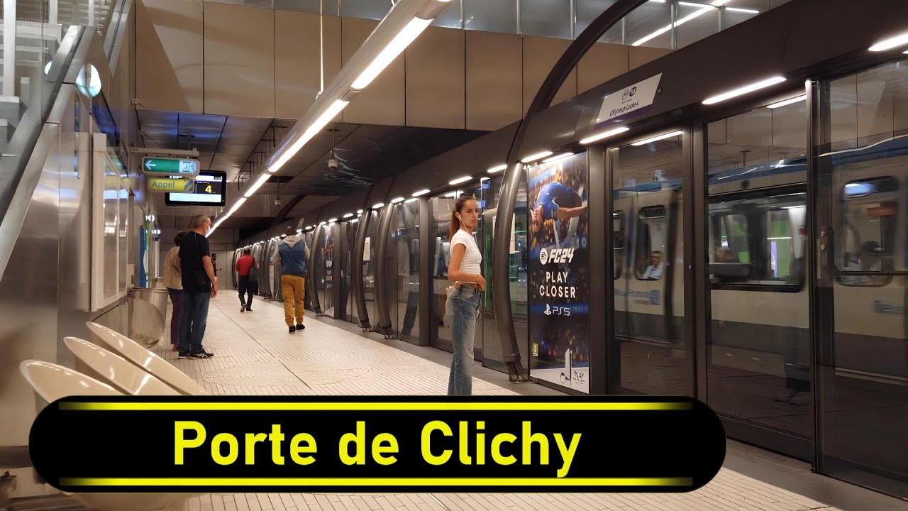 Metro Station Porte de Clichy - Paris 🇫🇷 - Walkthrough 🚶