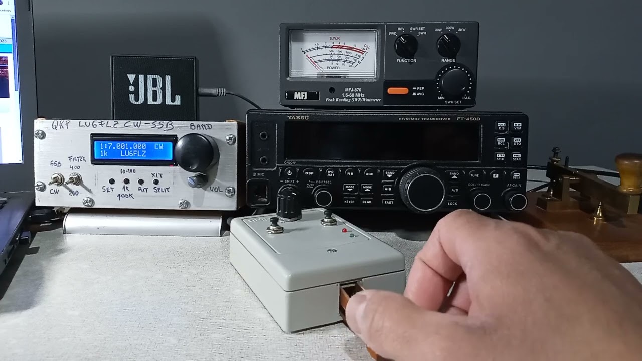 QRP cw homebrew , qso py3nt lu6flz/qrp