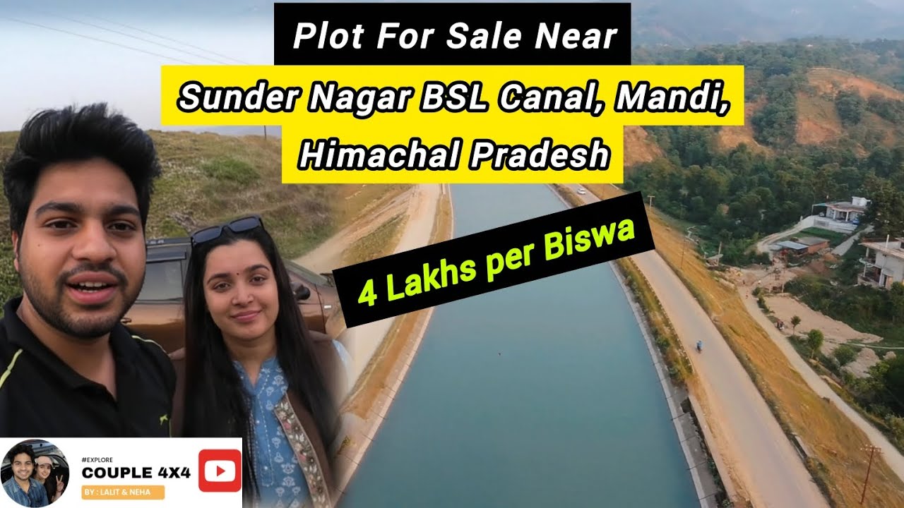 Land for sale in Himachal Pradesh near Sunder Nagar BSL Canal | Subscribe: @Couple4x4 #plot #buy