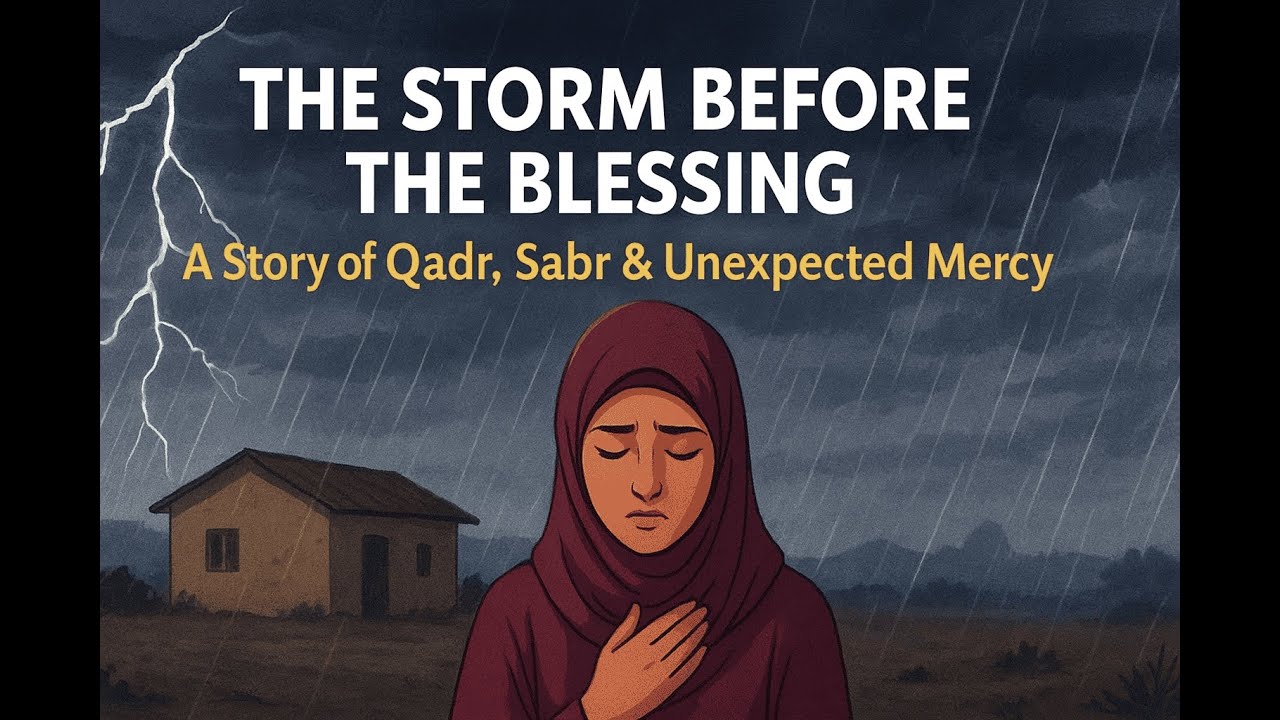 The Storm Before Blessing | A Story of Qadr, Sabr & Unexpected Mercy | Islamic Story | Moral Story