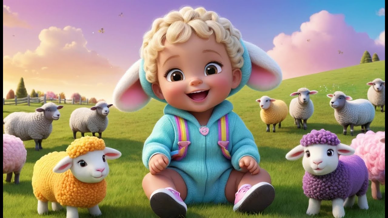 Baa Baa Black Sheep | Color Learning Fun Nursery Rhyme for Kids