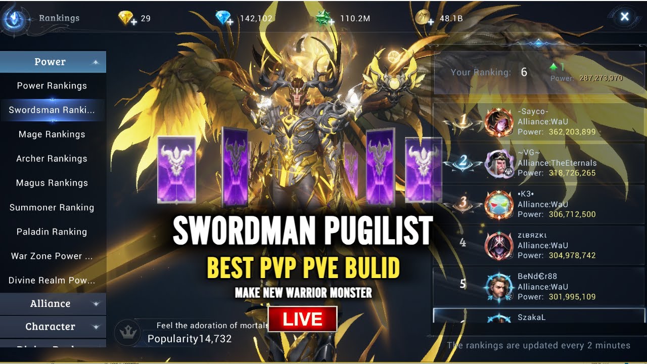 MU Origin 3: Swordsman Pugilist Best PVP PVE Bulid make Time ⚔️