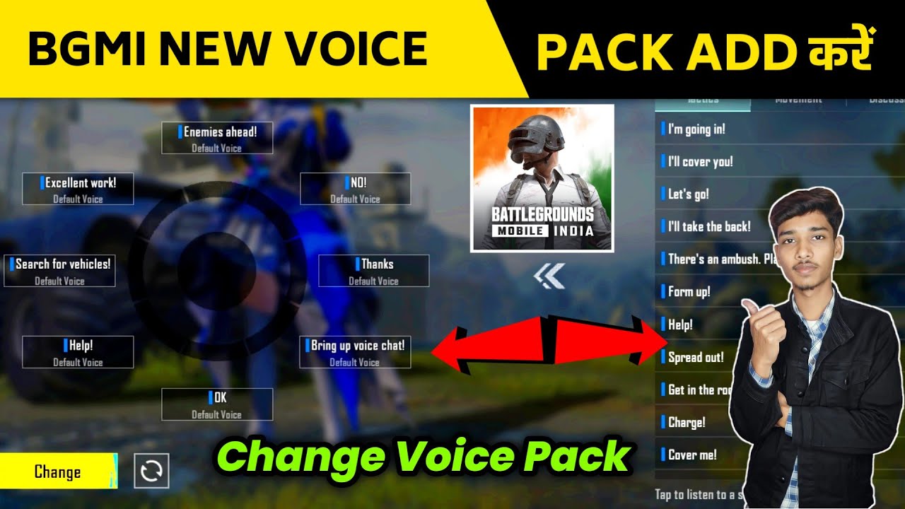 Bgmi voice pack | Bgmi voice edit kaise kare | Bgmi voice chat settings | Battelground voice chat