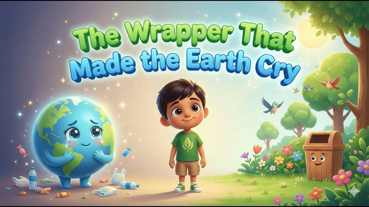 The Wrapper That Made the Earth Cry: Slow English Moral Story for Kids
