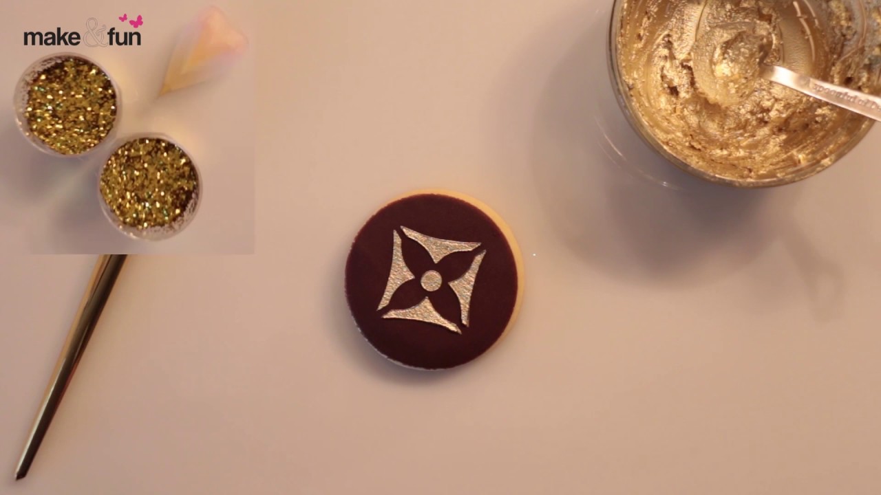Decorating cookie, LV Cake Stencil, Designer Cookie Stencil, Schablone