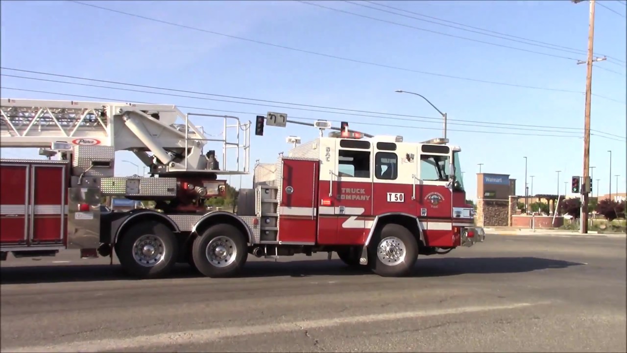 Sacramento Metro Fire District Engine, Medic & Truck 50 Responding Code 3