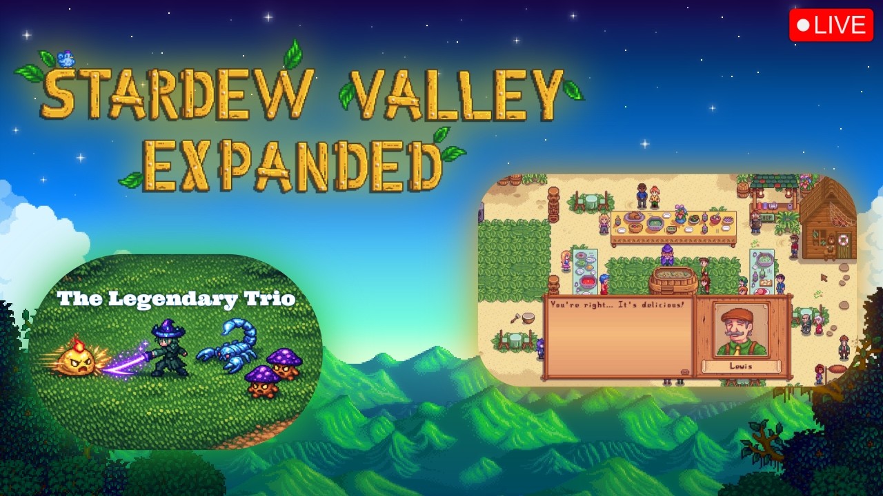 THE LUAU & CHASING PERFECTION!! - Stardew Valley Expanded - Summer - Year 4