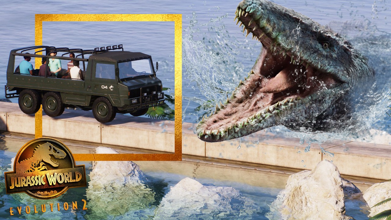 MINI SORNA Ep 2: Natural Mosasaurus Lagoon With BRIDGE! | Jurassic World Evolution 2 Sandbox