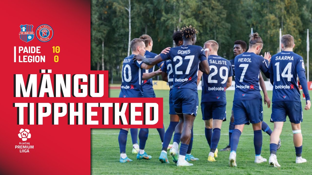 Paide Linnameeskond - Tallinna JK Legion l 10:0 l Premium liiga 29. voor l 2022