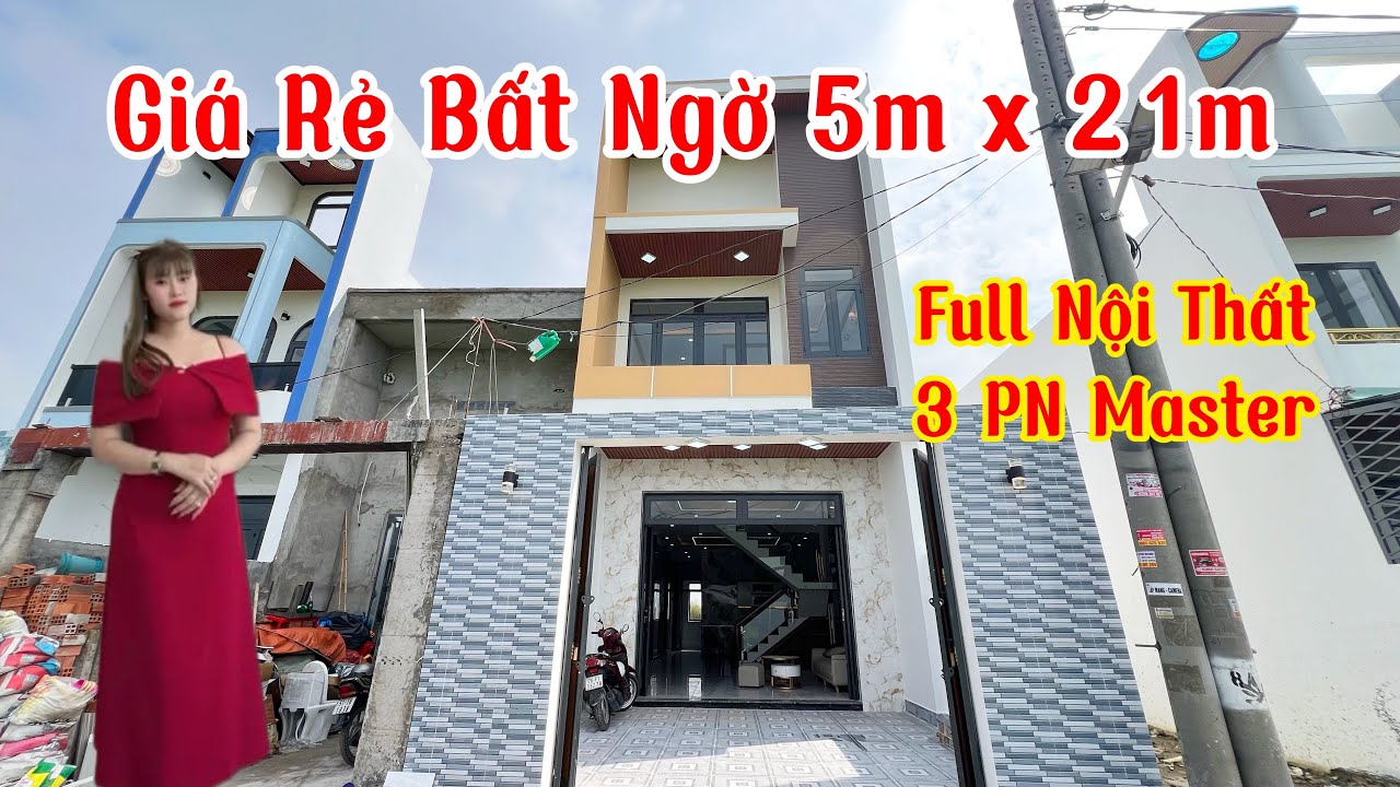🍀 Nhà Giá Rẻ Bất Ngờ - 5m x 21m - Mua Trước Tết Giá Hời #nhagiare #nhadep #nhangop 