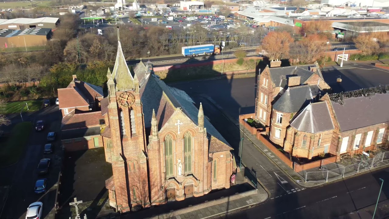 St Peters church South Bank Middlesbrough after arson attack the  Remains