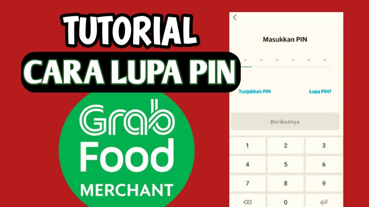 tutorial cara lupa pin grabfood di aplikasi grabmerchant.