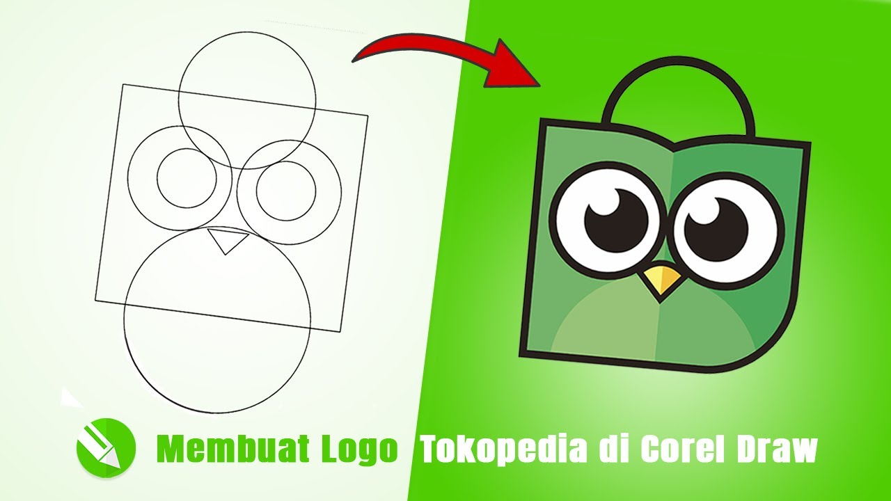 Bongkar Rahasia Logo Tokopedia: Dibuat dari Bentuk Dasar di CorelDRAW!