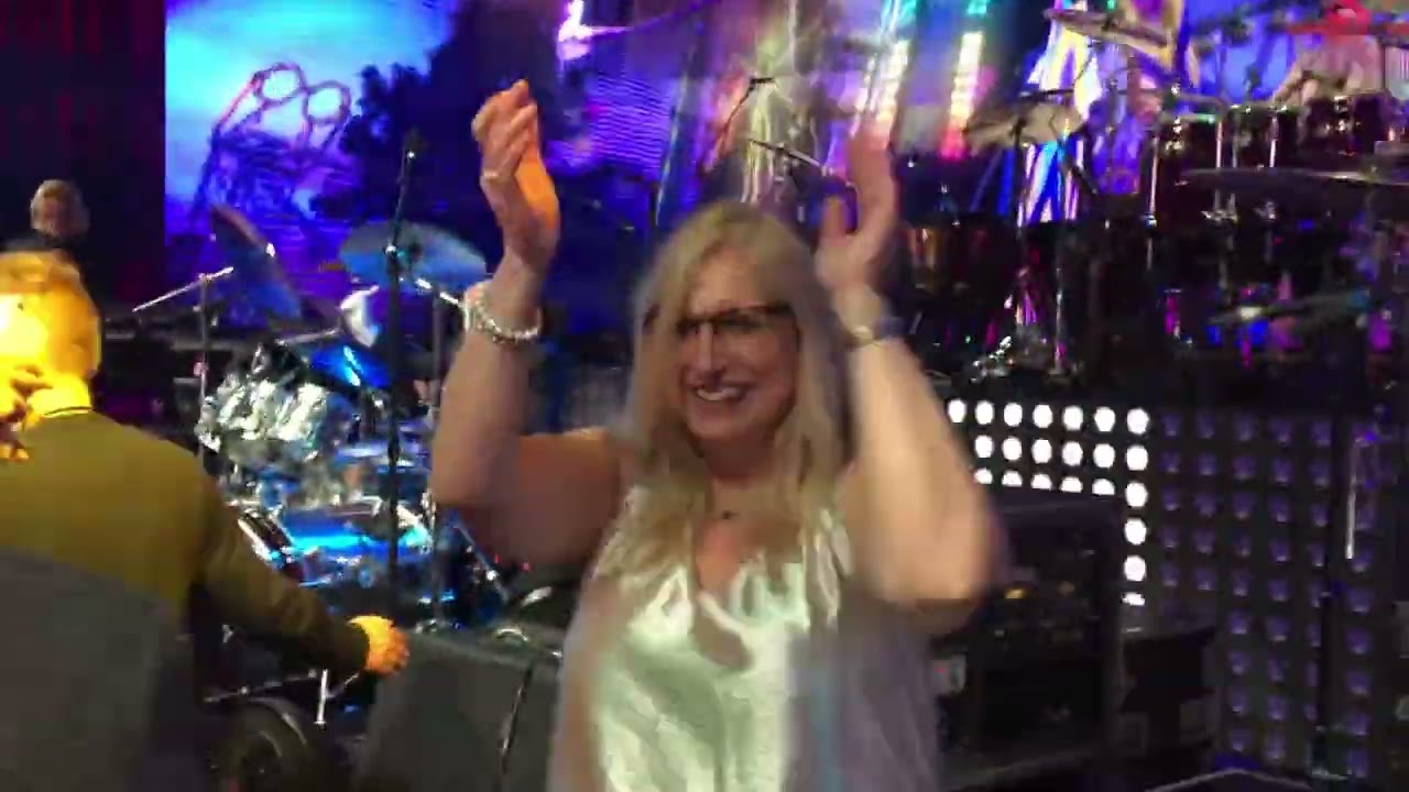 Elton John concert- played with the band- Saturday Nights alright for fighting!