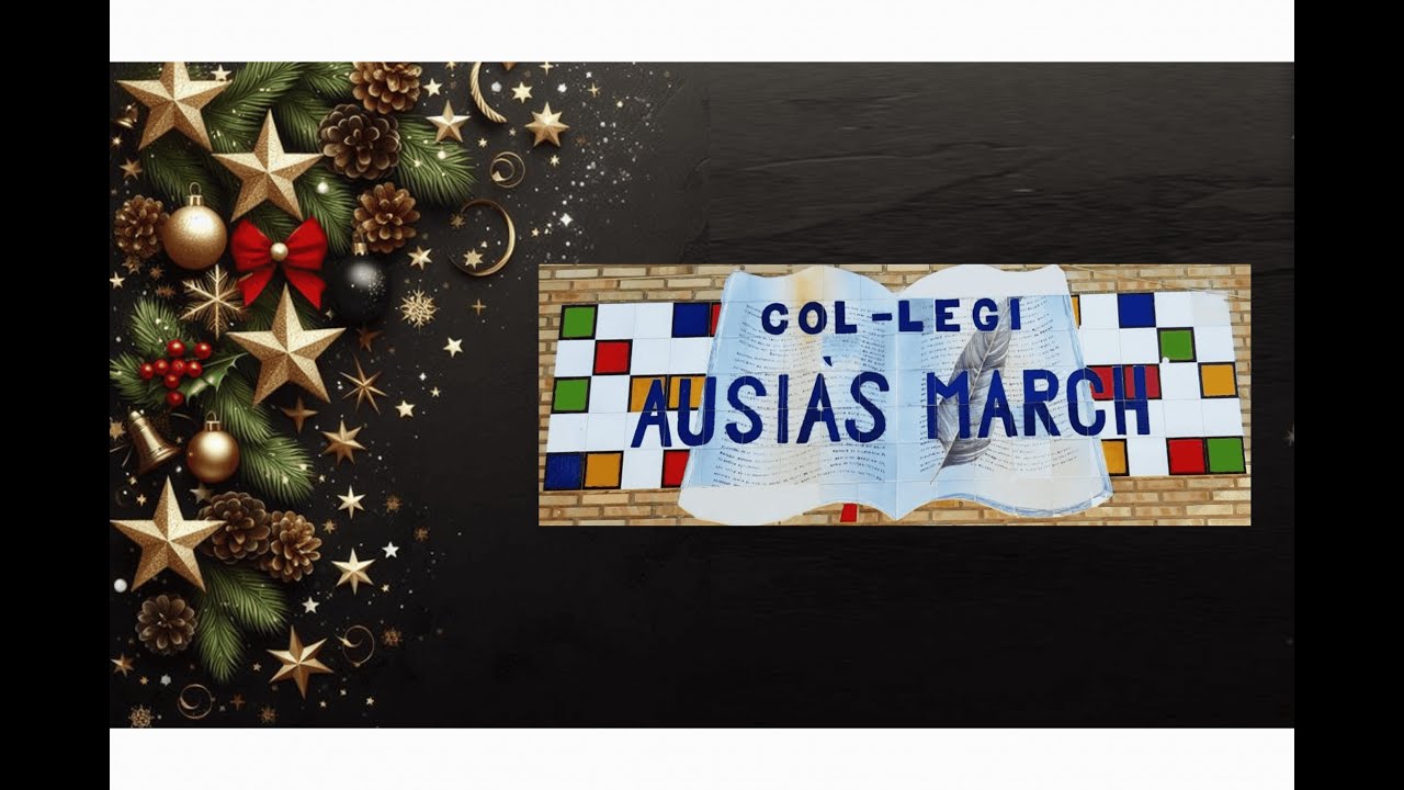 Felicitació Festes CEIP Ausiàs March 2024 (Llengua de Signes i Pictogrames)