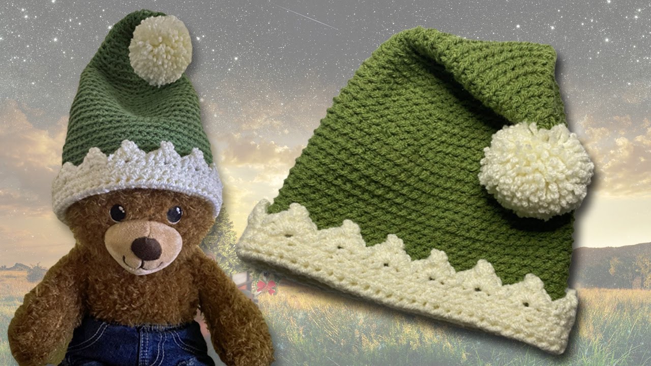 How To Make This Toddler Crochet Christmas Elf Hat!