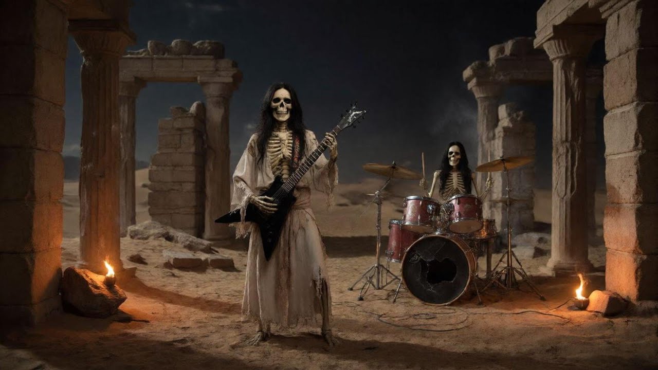 Skeleton Guitar Metal Instrumental | Arabian Style | Cinematic 4K
