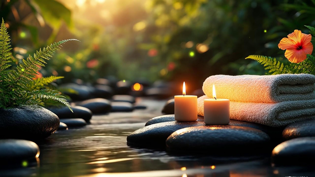 Relaxing Spa Music 🌻 Total Relaxation,Stress Release,Insomnia Cure,Healing Peaceful Water Music 29
