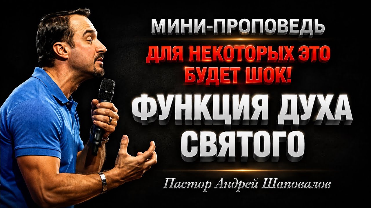 «Функция Духа Святого» Для некоторых это будет шок! Пастор Андрей Шаповалов