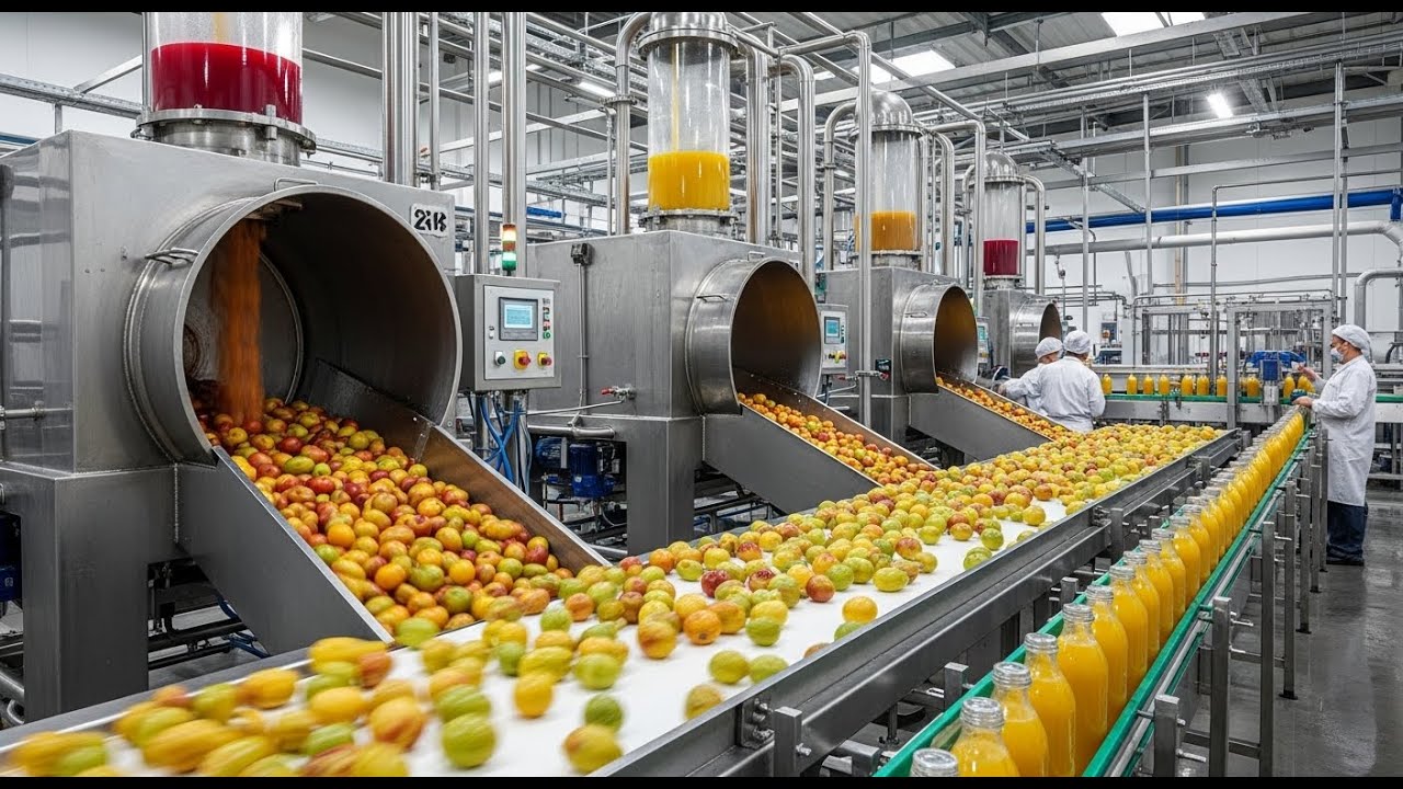 This Factory Turns Ugly Fruits Into Perfect Juice – Inside the Process