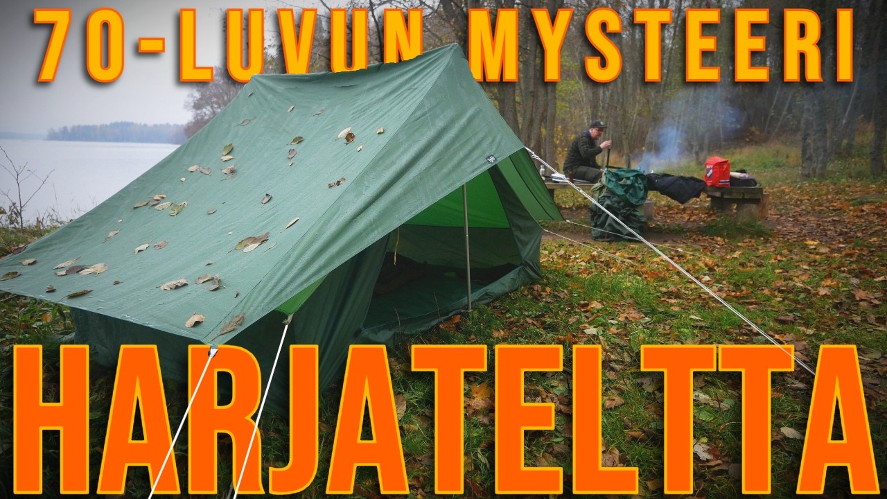 KOSTEA YÖ 70-LUVUN TELTASSA | Unohdetut Retkeilyvarusteet | IGLU HARJATELTTA