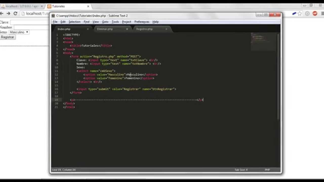 Insertar, eliminar, actualizar, consultar/listar datos de MySQL con PHP - Parte 2