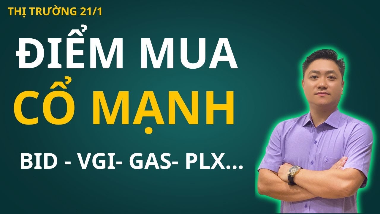 CHỨNG KHOÁN 21/1 : ĐIỂM MUA CỔ PHIẾU MẠNH NHẤT