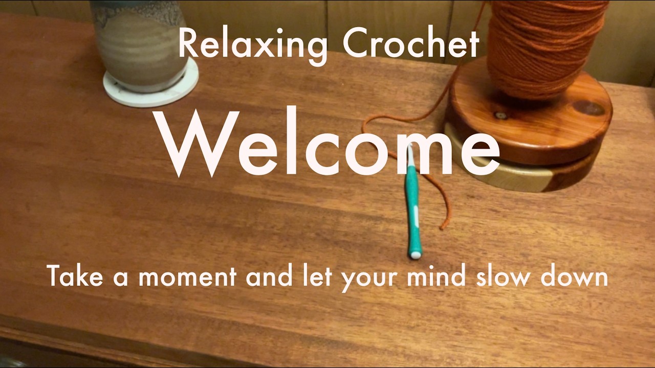 Relaxing Crochet Alpine Stitch-No talking-Light Background music