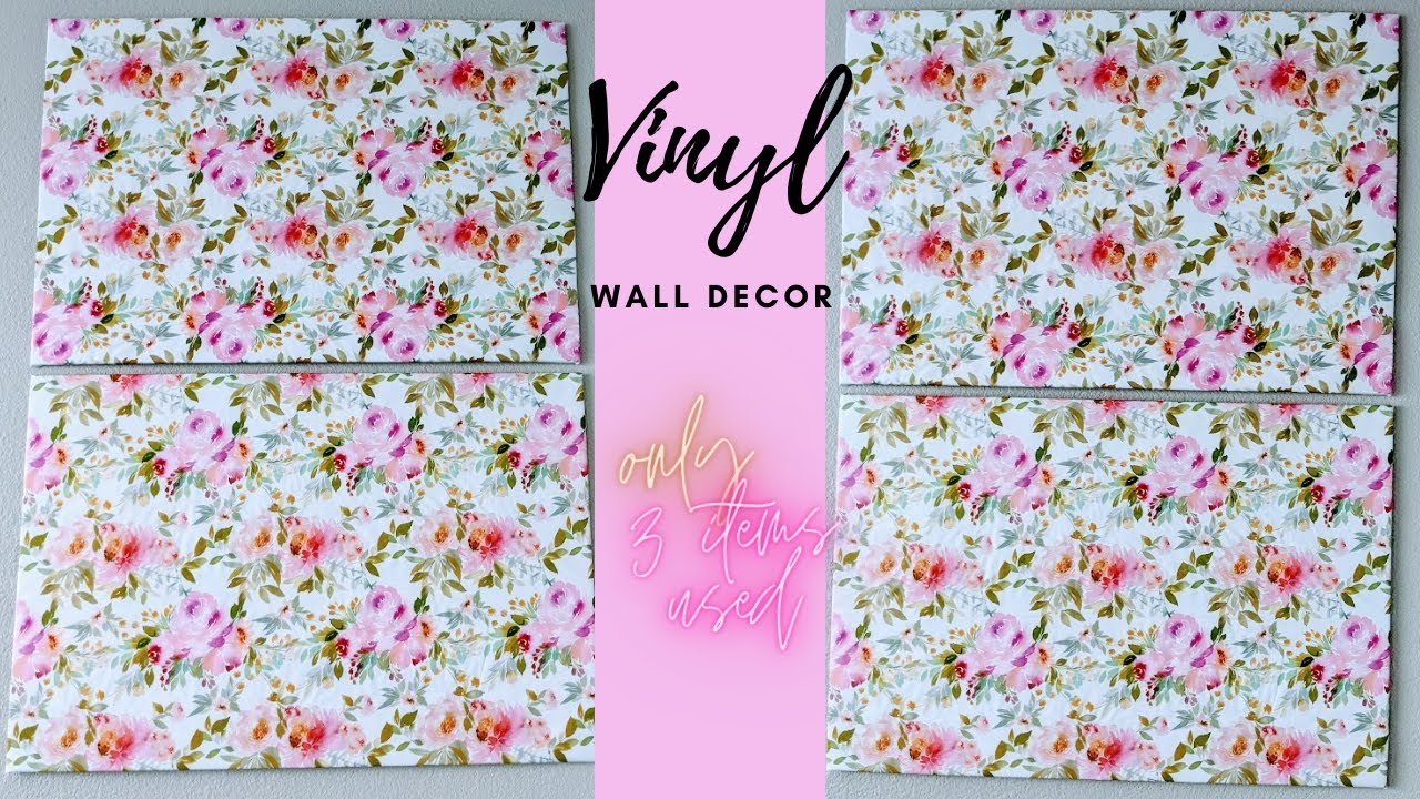 Vinyl Wall Decor I Flower Pattern I used only 3 items