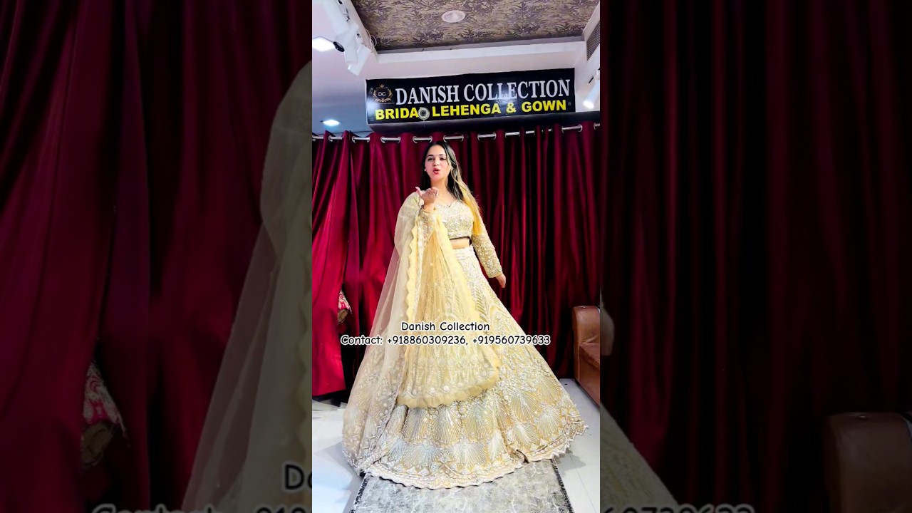 Dream lehenga #trending #shorts #viral #design #video #fashion #creative #bridal #bollywood #yellow