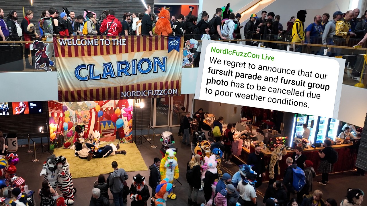 POV: you're at NordicFuzzCon 2026 but the Fursuit Parade Got Cancelled - Con Space Walkthrough Tour