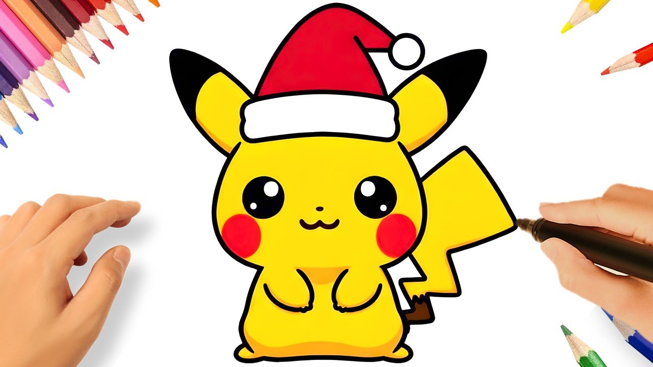 HOW TO DRAW A CUTE PIKACHU KAWAII EASY