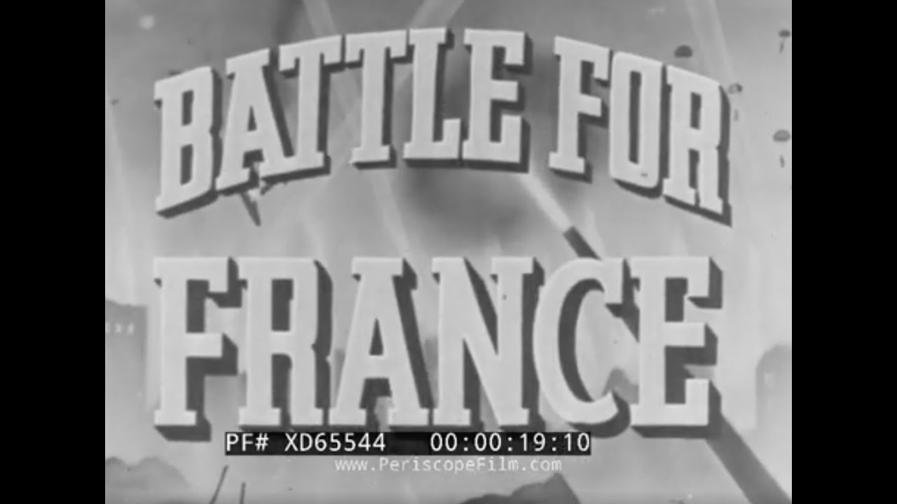 CONQUEST OF FRANCE & SURRENDER  1940  DUNKIRK CASTLE FILMS NEWSREEL   BATTLE FOR FRANCE  XD65544