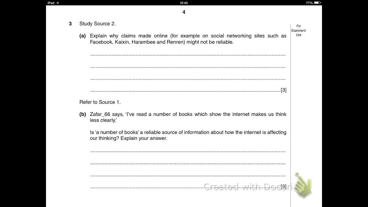 global perspectives exam