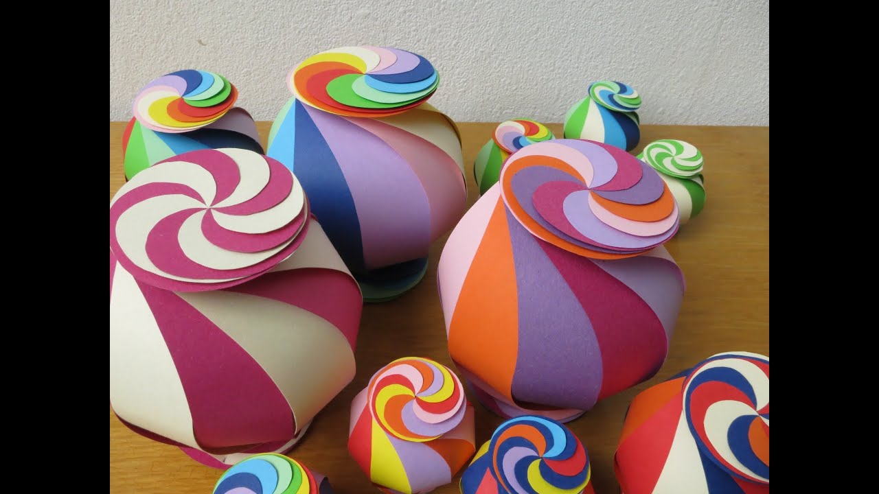 sliceform - papercraft - twisting candy wrap - tutorial - dutchpapergirl