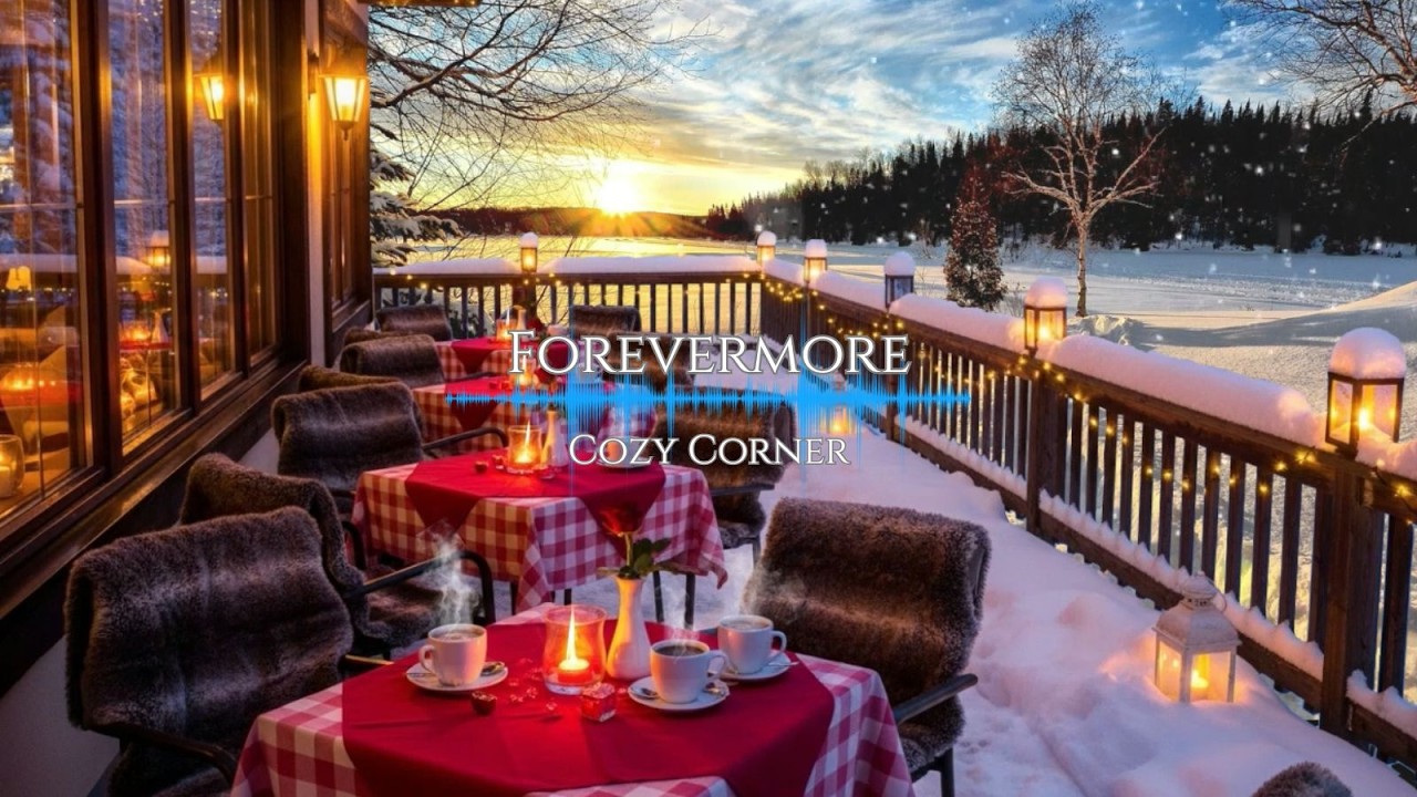 Peaceful Winter Rain on a Cozy Cabin Porch 🌧️ Smooth Jazz for Relaxing, Study & Sleep