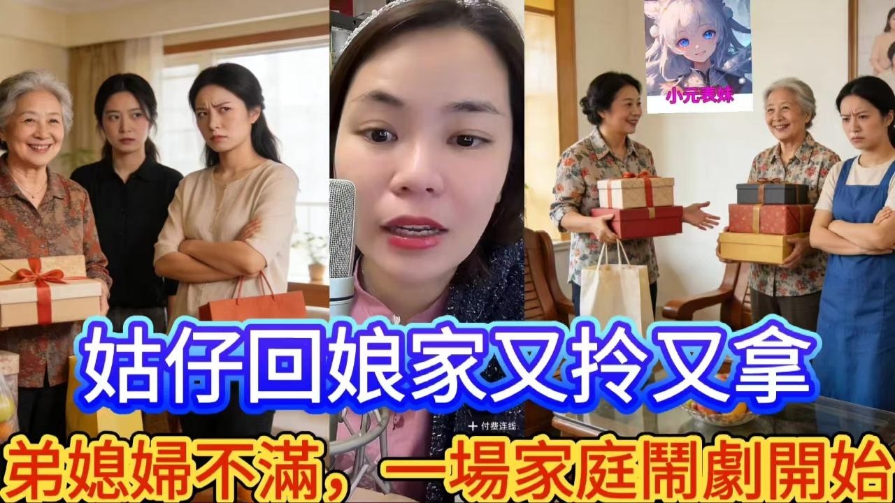 姑仔回娘家又伶有拿，弟媳不滿，一場家庭鬧劇開始！最新直播  #小元姐姐