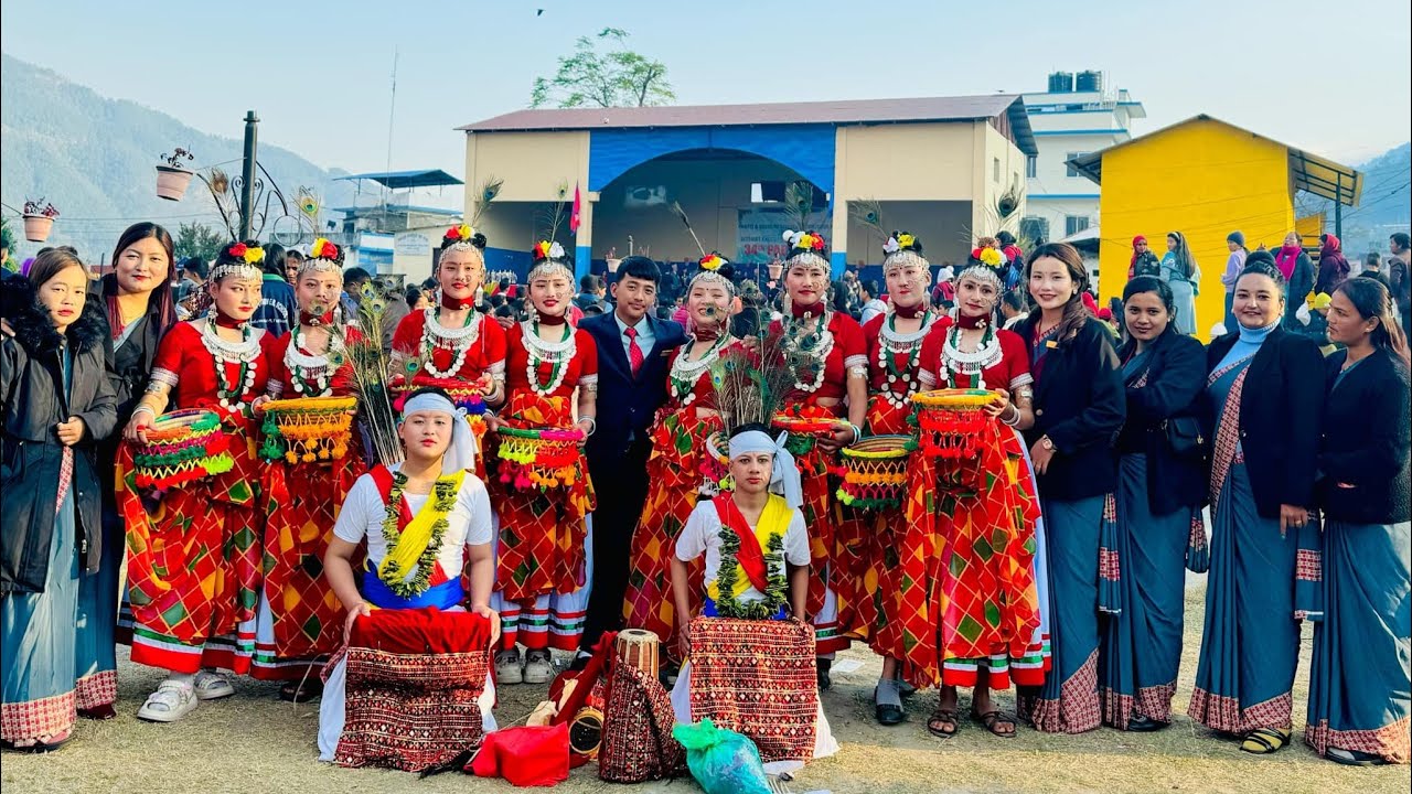 Tharu jhumra dance by global vision english boarding school 💗 #pabsonlamjung2081