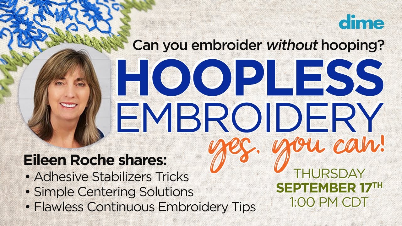 Hoopless Embroidery | Between Friends