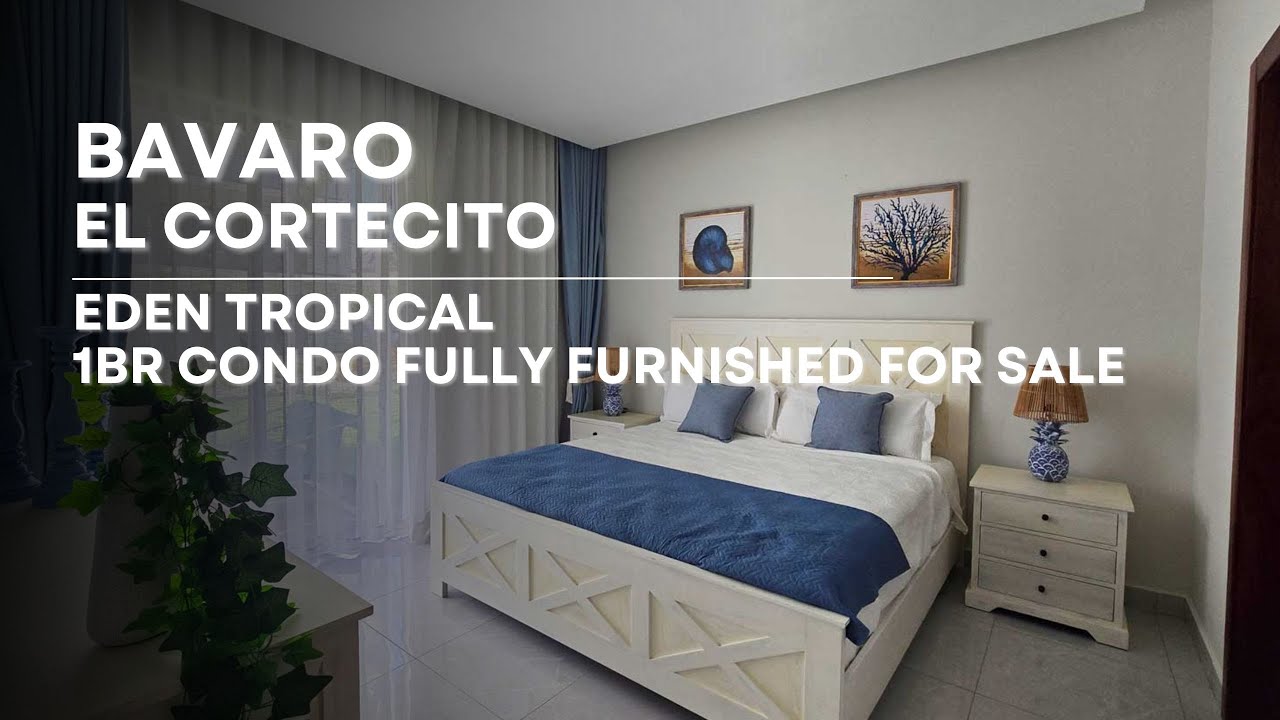 For sale new fully furnished condo with 1 bedroom in Eden Tropical. El Cortecito, Dominican Republic